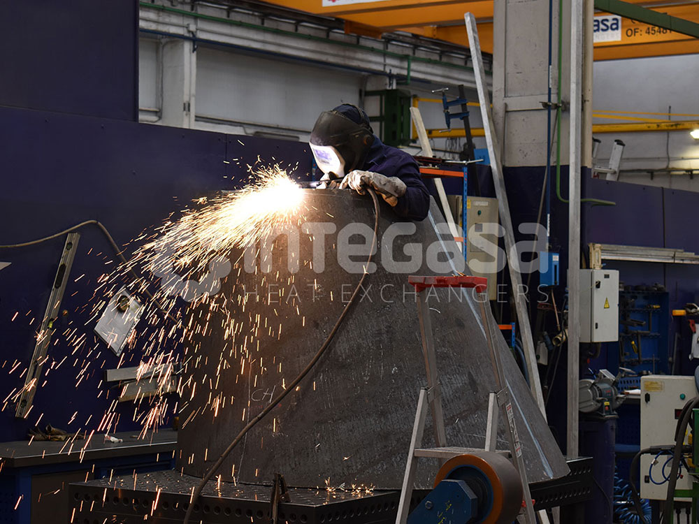 Manufacturing and welding Integasa Heat Exchangers